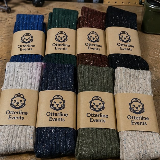 Crew socks with logo — customer photo