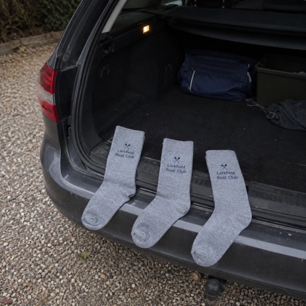 Crew socks with logo printing